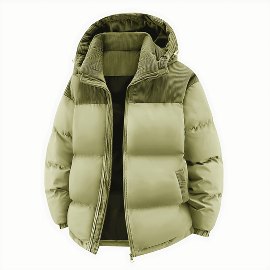 Donna - Giacca Puffer trapuntata rilassata - con cappuccio