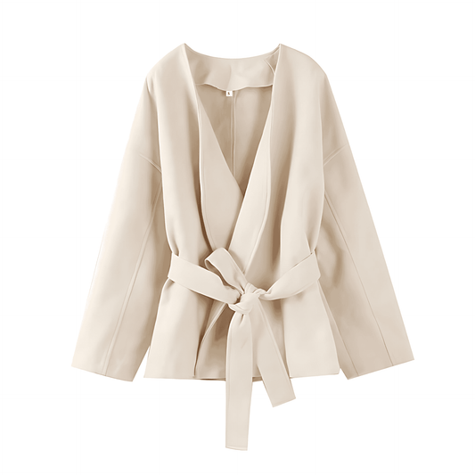 Donna - Giacca a portafoglio oversize - Stile maniche larghe