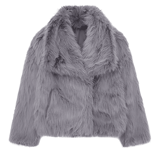 Donna - Giacca invernale in pelliccia sintetica - Capispalla alla moda
