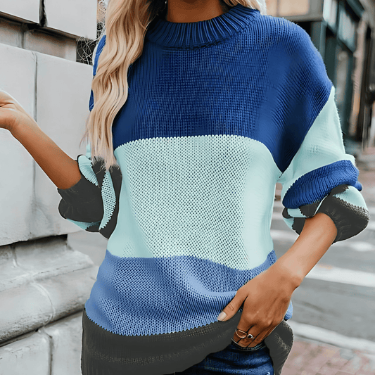 Donna - Maglia a righe - Stile a doppio punto