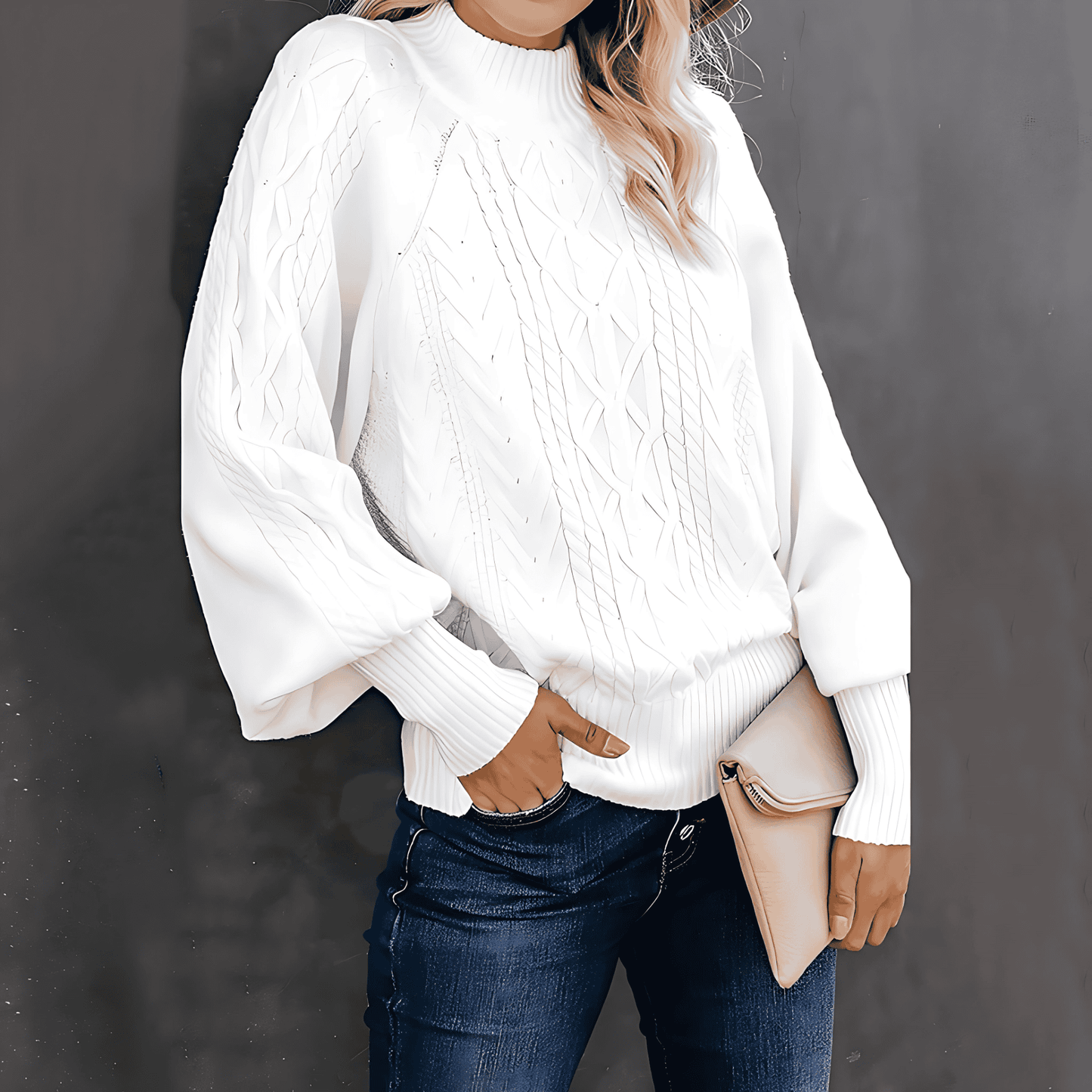 Donna - Maglia dolcevita dal taglio ampio