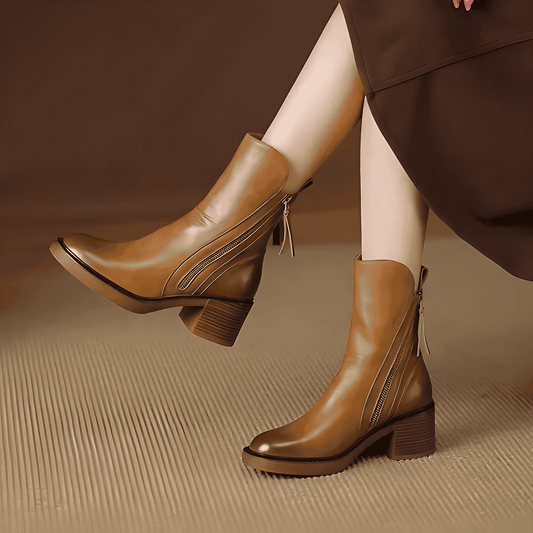 Donna - Stivaletti eleganti in pelle