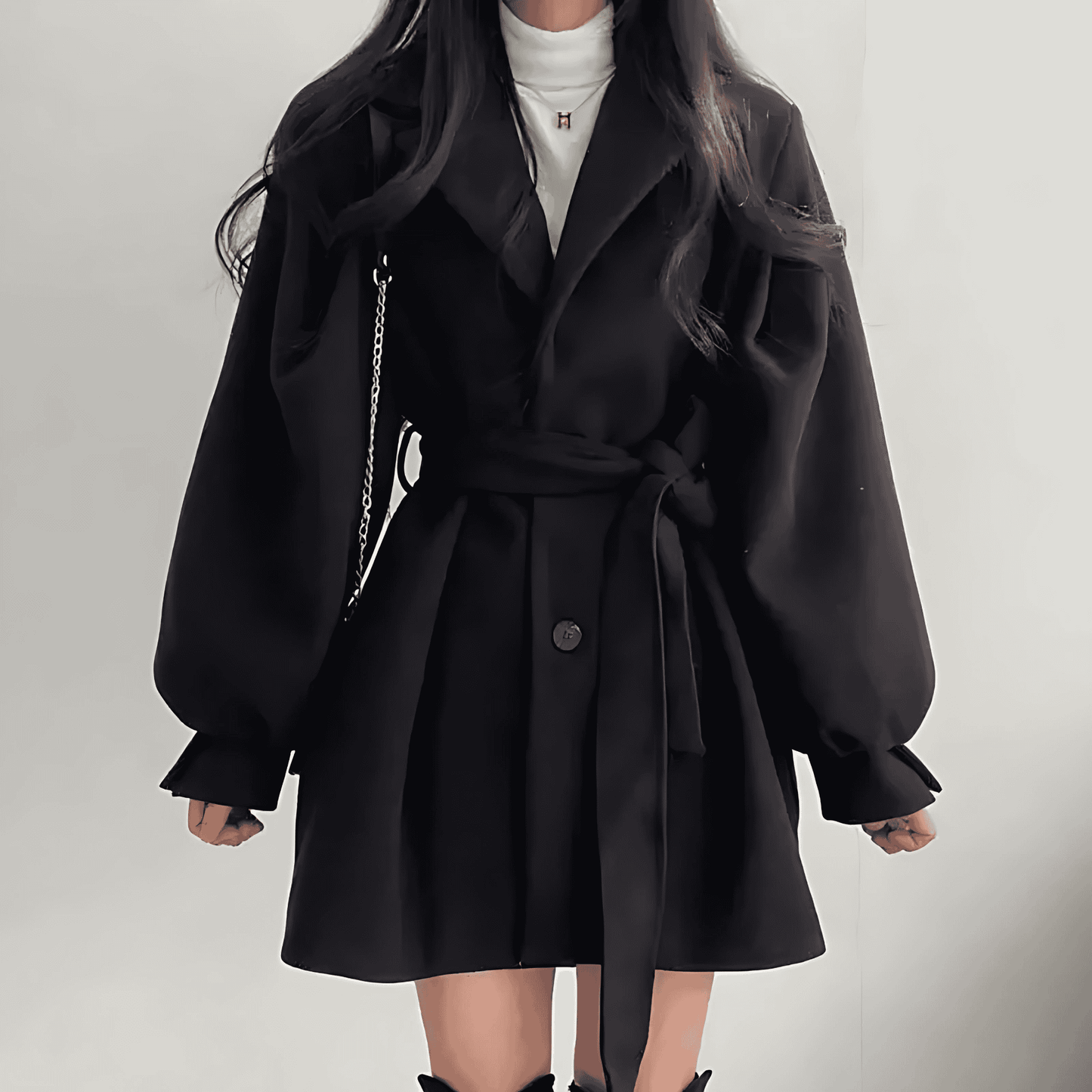 Donna - Trench - Maniche a palloncino con cintura