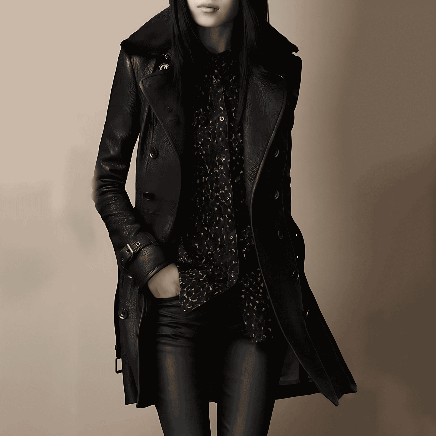 Donna - Trench invernale - Doppiopetto