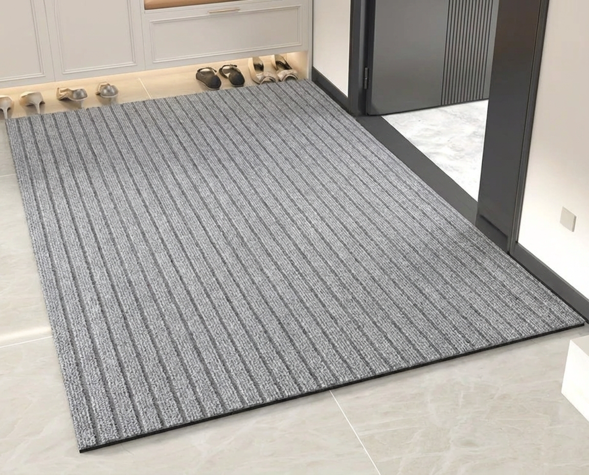 Zerbino da Esterno Antiscivolo Grande a Righe in PVC