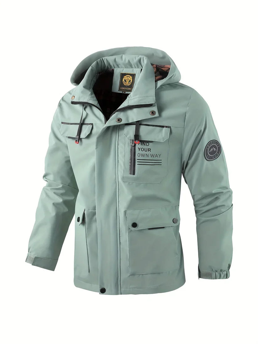 Giacca Invernale Uomo Impermeabile con Cappuccio