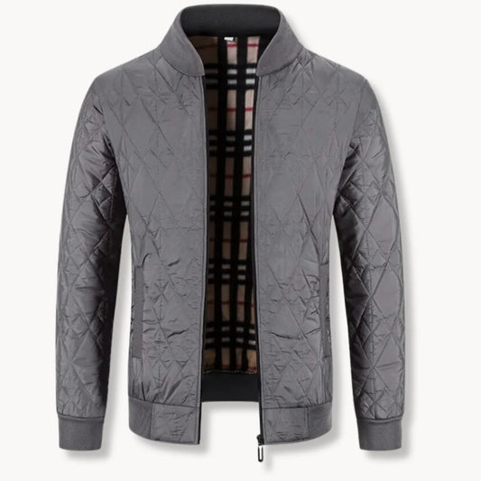 Giacca da Uomo Trapuntata – Con Zip, Adatta per Autunno e Inverno