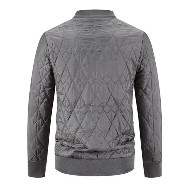 Giacca da Uomo Trapuntata – Con Zip, Adatta per Autunno e Inverno