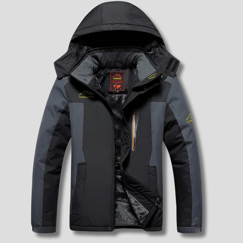 Giacca Invernale Uomo Imbottita Impermeabile con Cappuccio