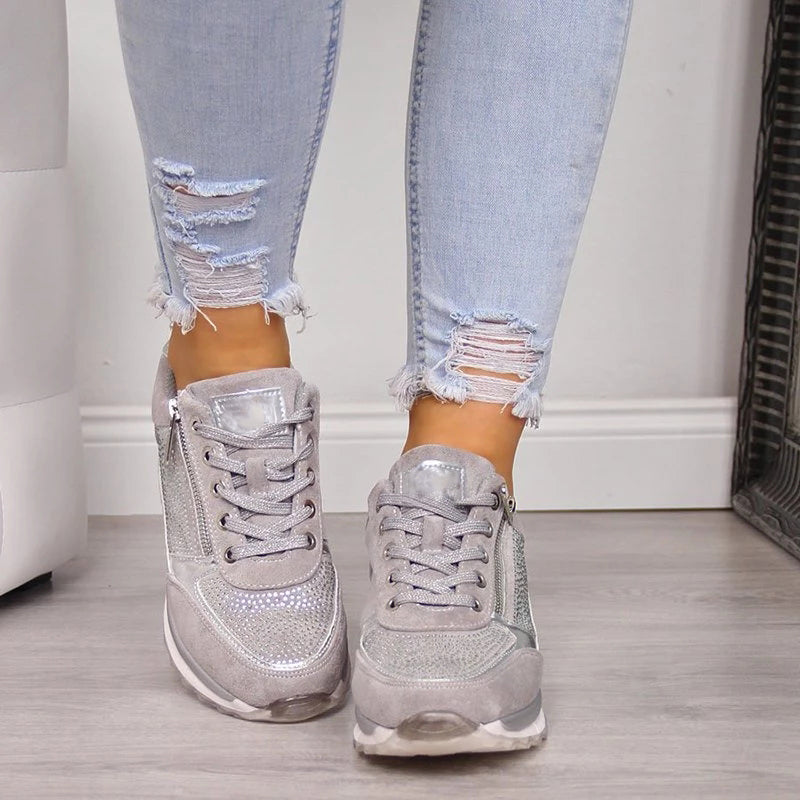 Mocassini da Donna con Soletta Confortevole – Adatti per l'Uso Quotidiano, Con Cerniera e Vita Elastico