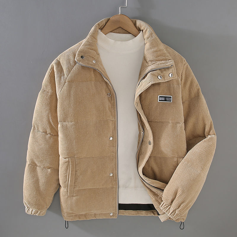 Giacca Trapuntata Uomo Collo Alto con Zip Integrale