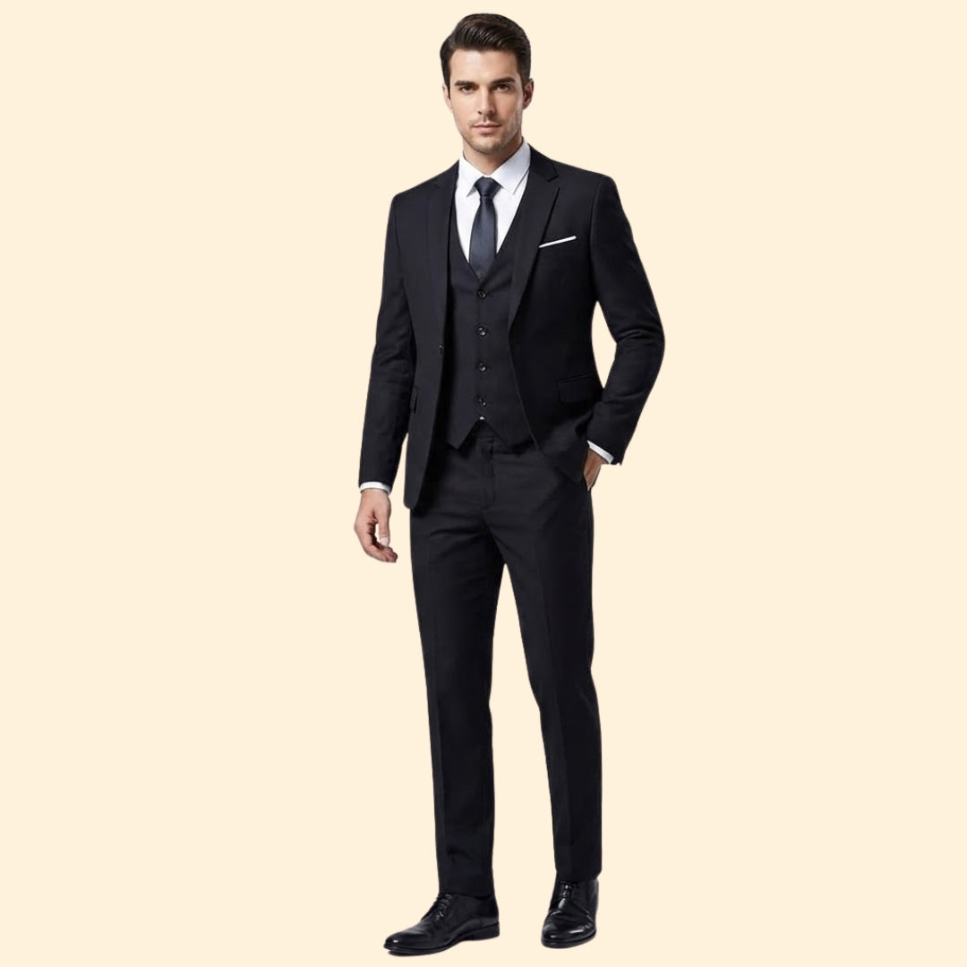 Completo Uomo 3 Pezzi con Giacca, Gilet e Pantaloni