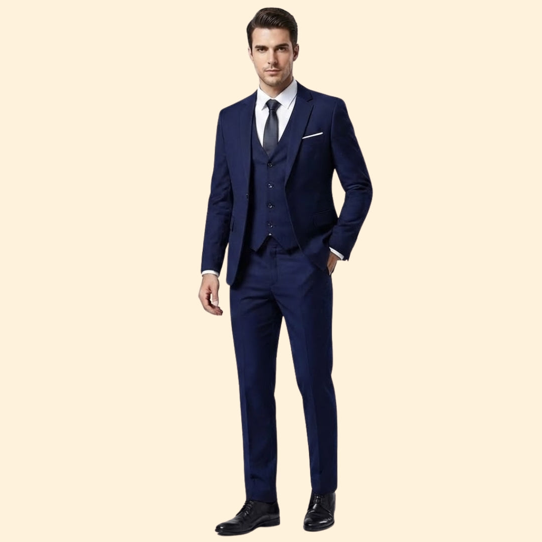 Completo Uomo 3 Pezzi con Giacca, Gilet e Pantaloni