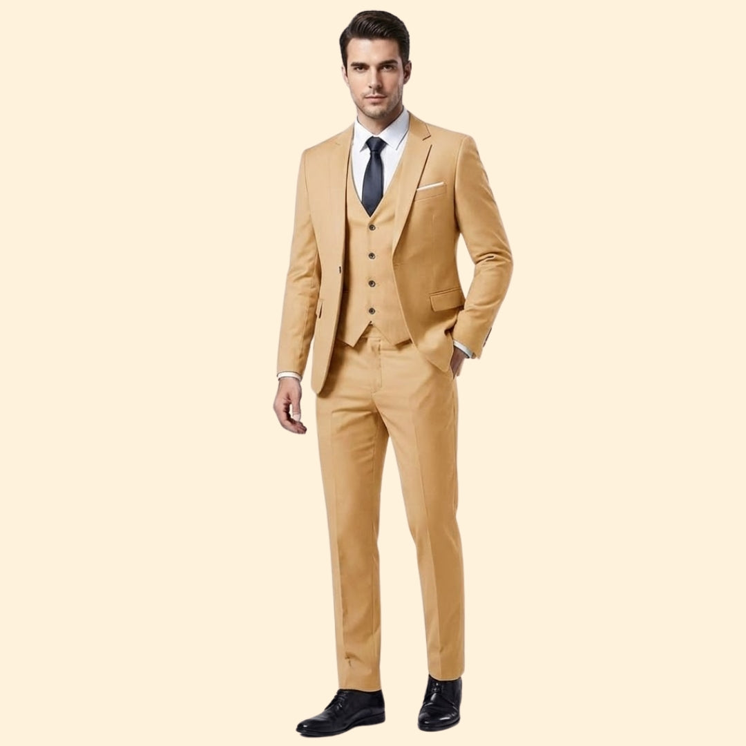 Completo Uomo 3 Pezzi con Giacca, Gilet e Pantaloni