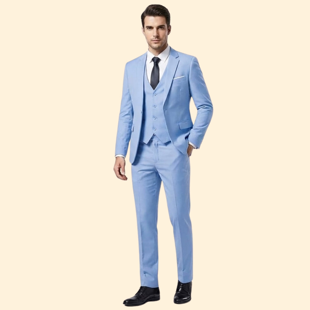 Completo Uomo 3 Pezzi con Giacca, Gilet e Pantaloni