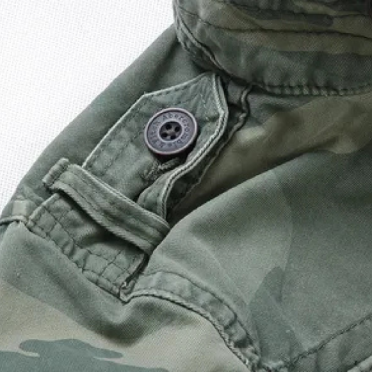 Giacca Uomo Corta Militare Camouflage con Colletto Alto