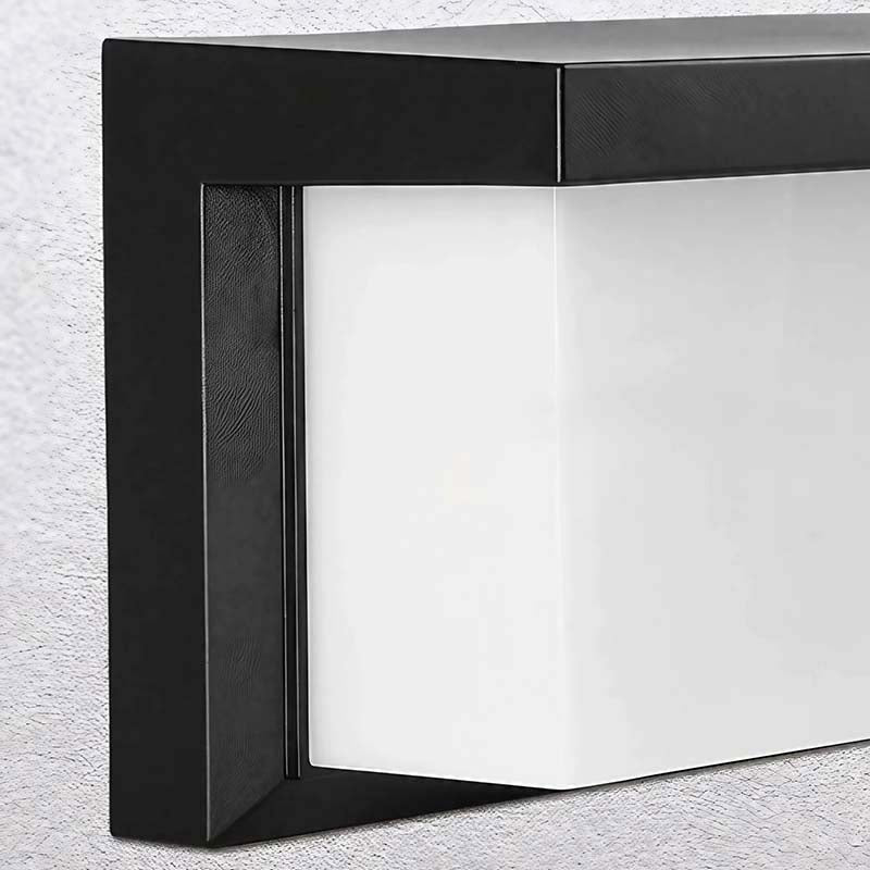 Applique da Esterno con Sensore di Movimento LED Nera Impermeabile