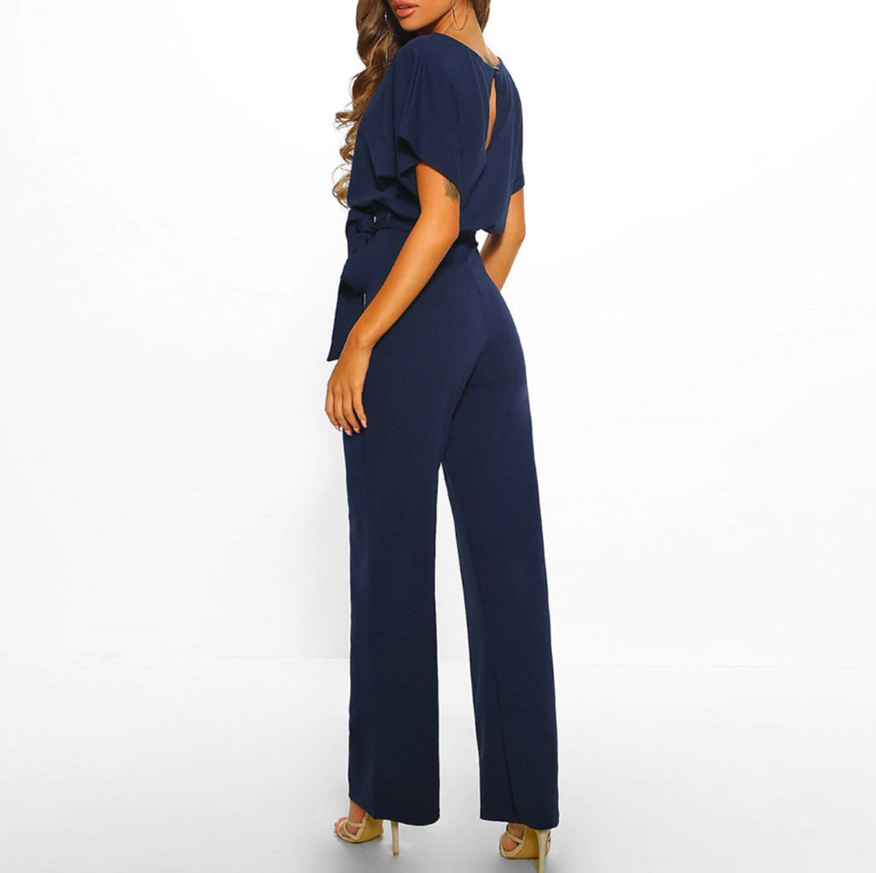 Tuta Slim Fit Donna – Adatta per Feste e Serate, Con Zip e Bottoni