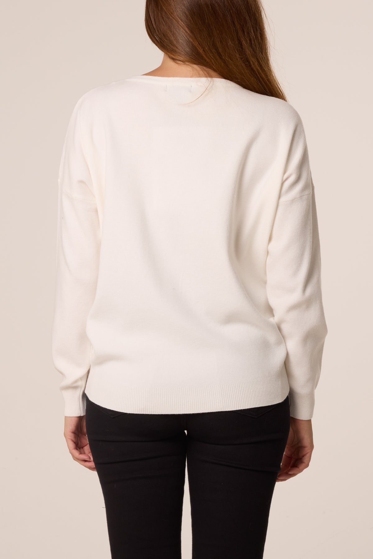 Maglia Donna Natalizia con Paillettes, Palline e Fiocchi di Neve