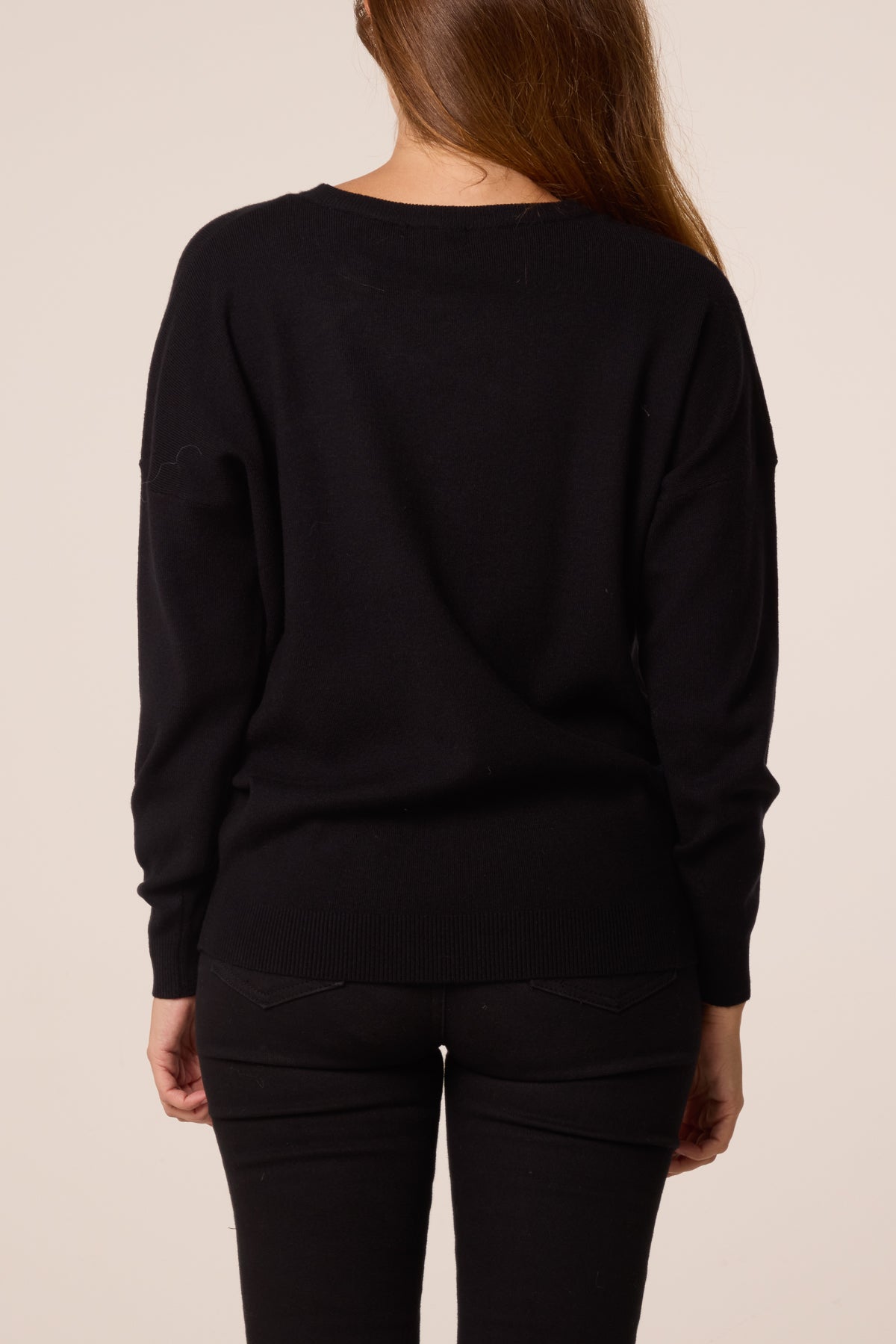 Maglione Donna con Paillettes e Fiocco Leopardato