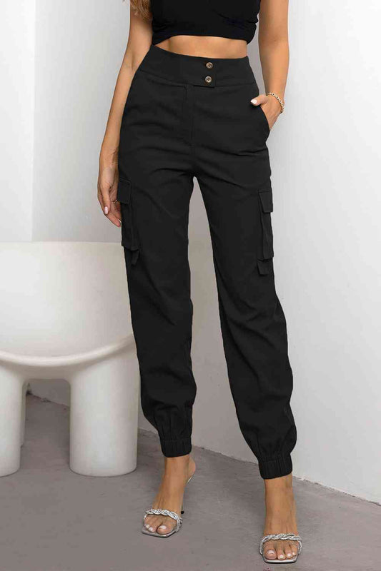 Pantaloni Slim Fit Donna – Stile Cargo con Tasche per Uso Casual