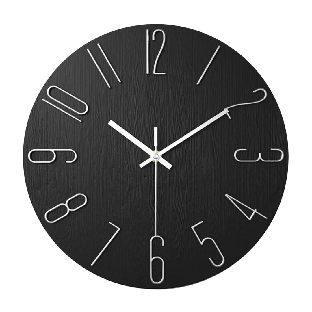 Orologio da Parete Minimalista al Quarzo per Soggiorno
