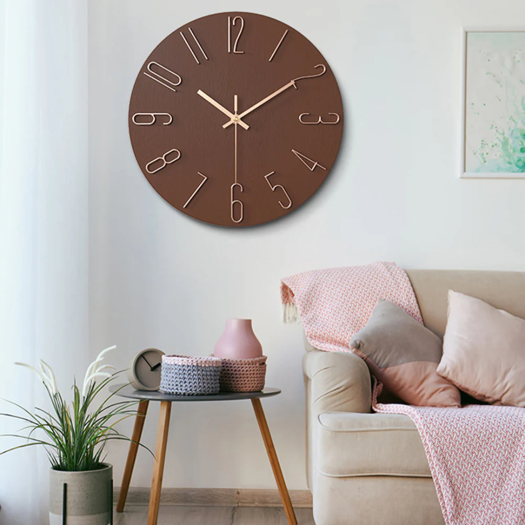 Orologio da Parete Minimalista al Quarzo per Soggiorno