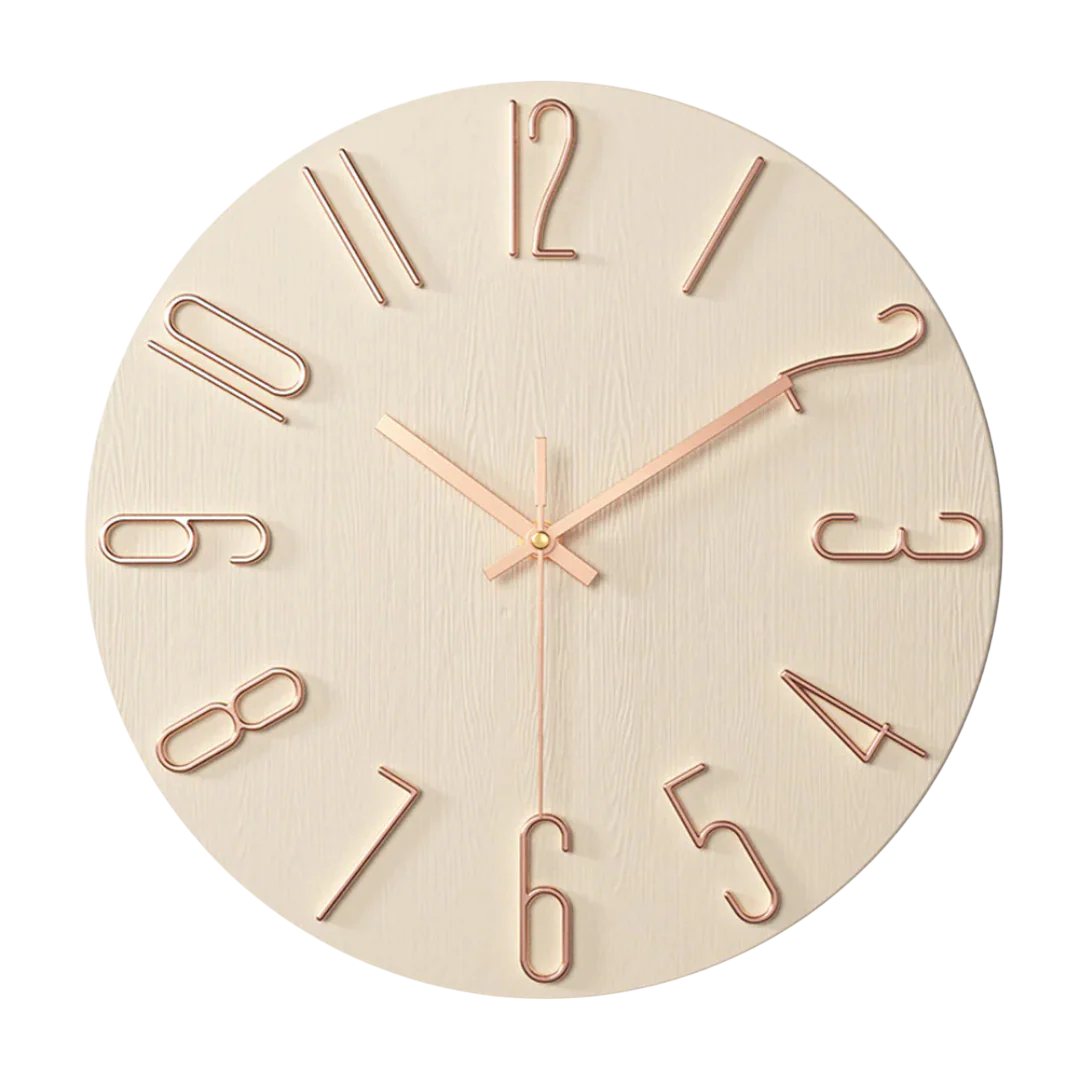 Orologio da Parete Minimalista al Quarzo per Soggiorno