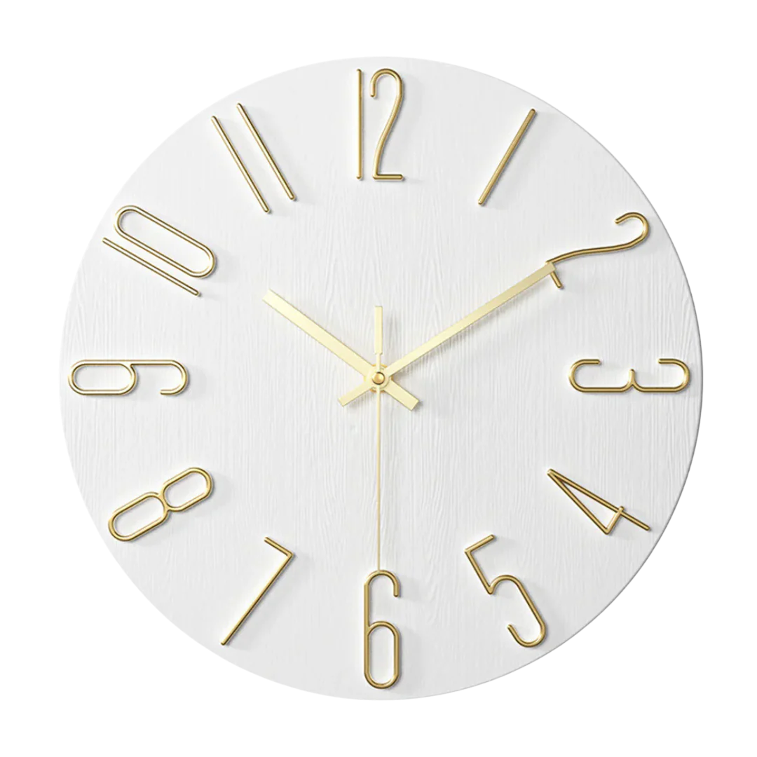 Orologio da Parete Minimalista al Quarzo per Soggiorno