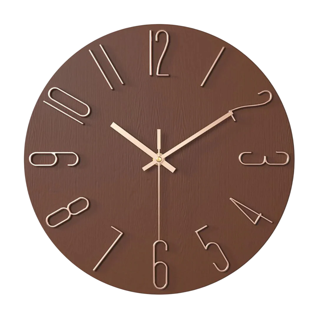 Orologio da Parete Minimalista al Quarzo per Soggiorno