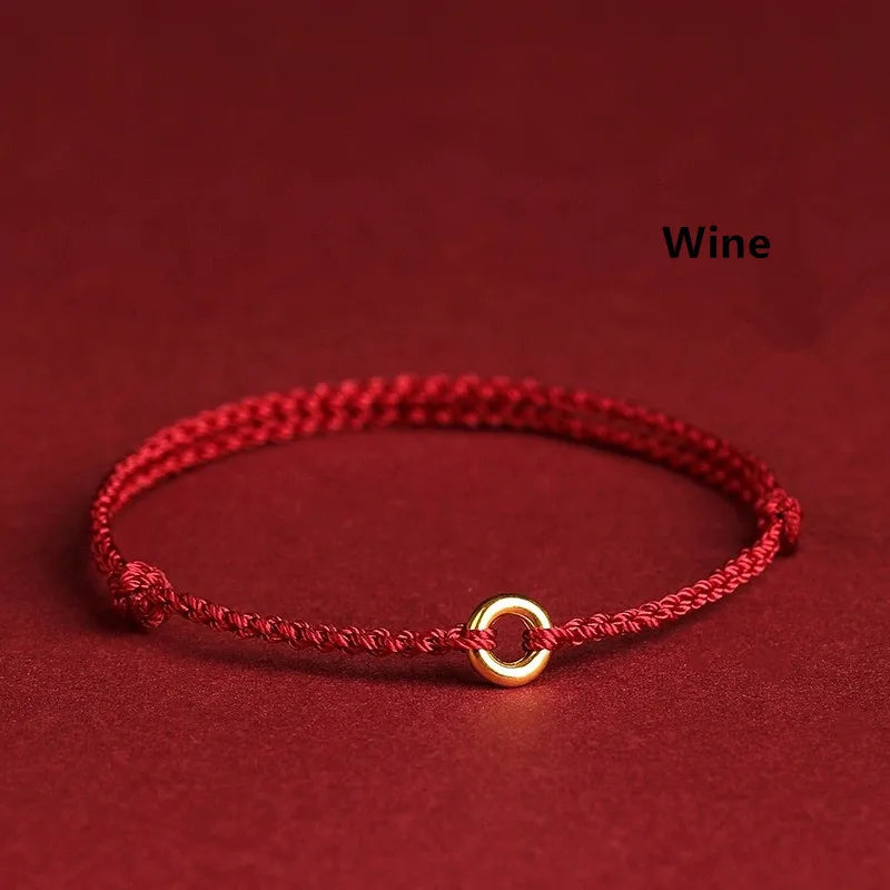 Bracciale Donna Intrecciato a Mano – Forma Circolare, Adatto per Uso Casual e Quotidiano