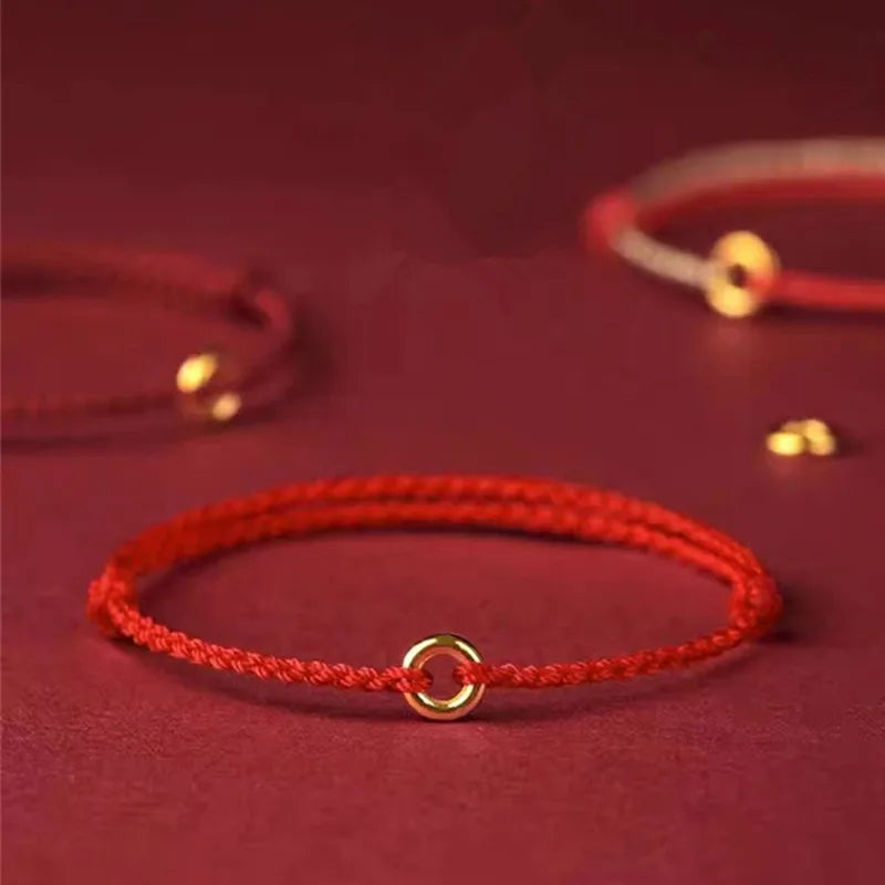 Bracciale Donna Intrecciato a Mano – Forma Circolare, Adatto per Uso Casual e Quotidiano
