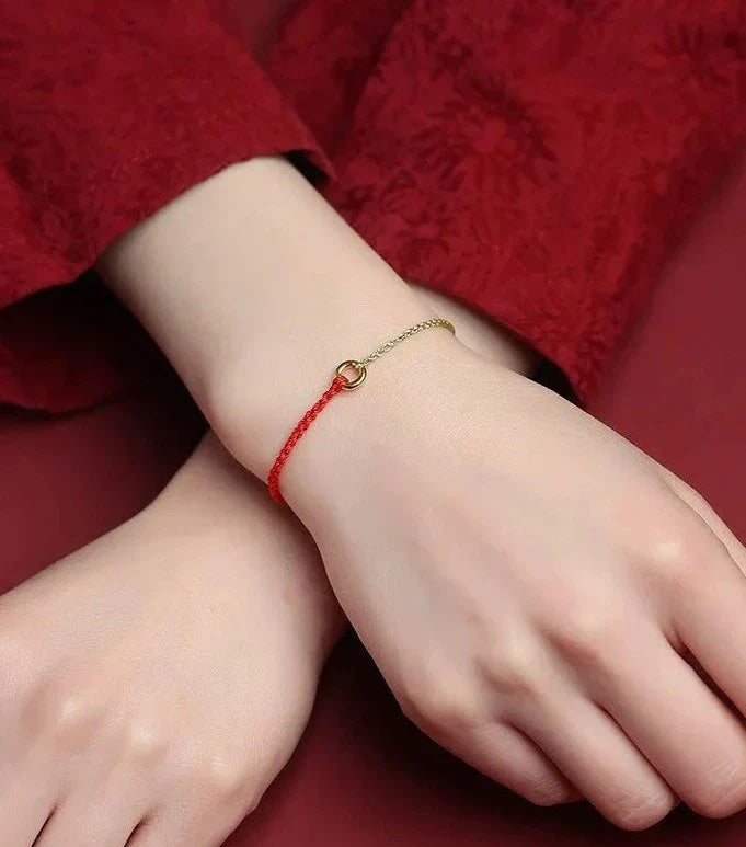 Bracciale Donna Intrecciato a Mano – Forma Circolare, Adatto per Uso Casual e Quotidiano