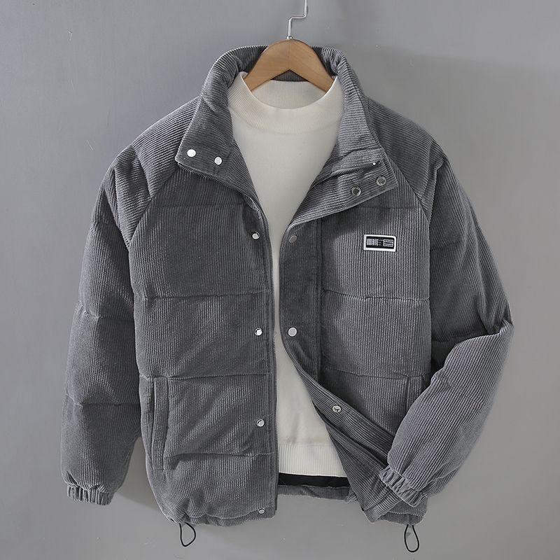 Giacca Trapuntata Uomo Collo Alto con Zip Integrale