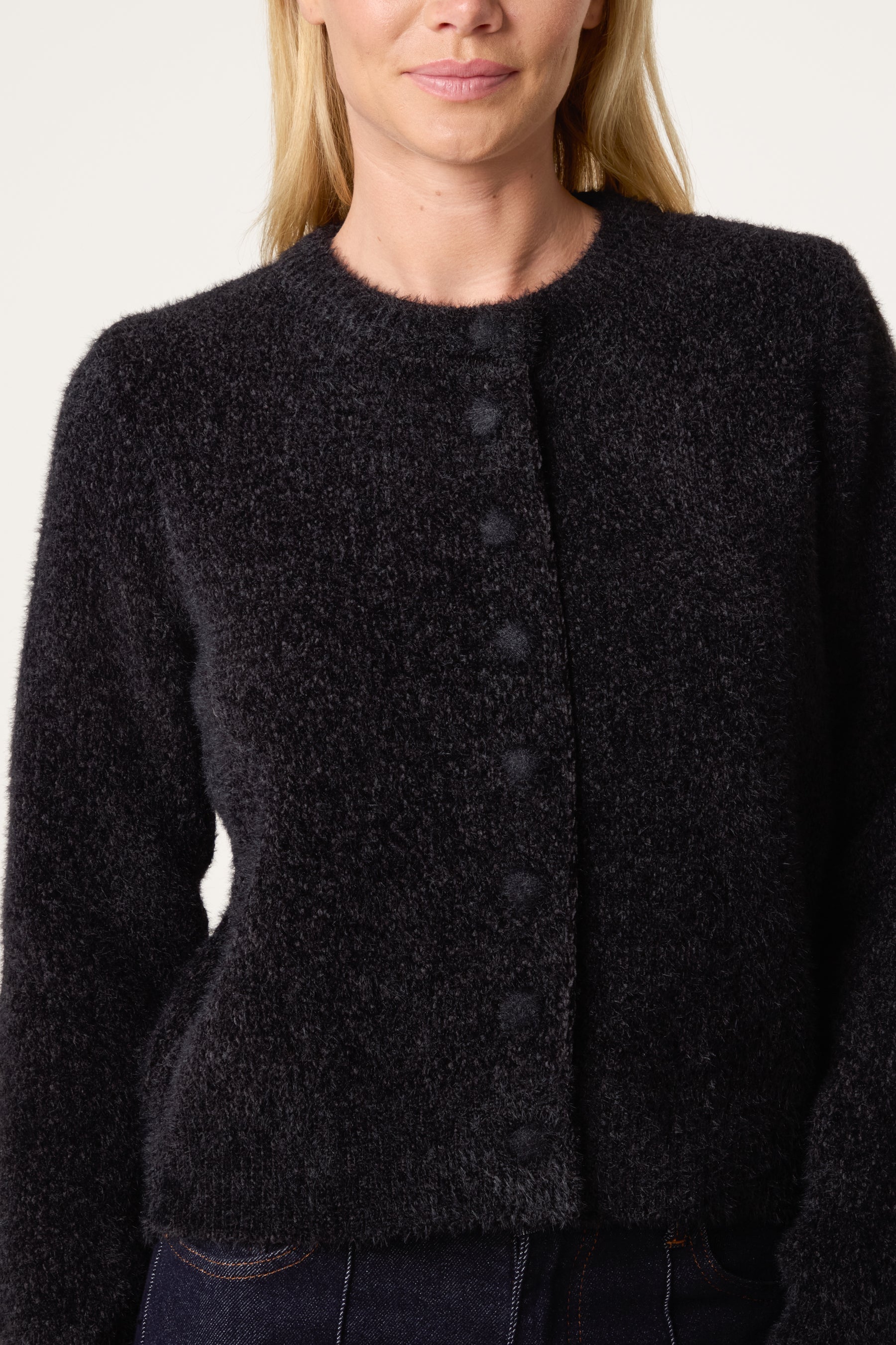 Cardigan Donna in Maglia Morbida Effetto Texture