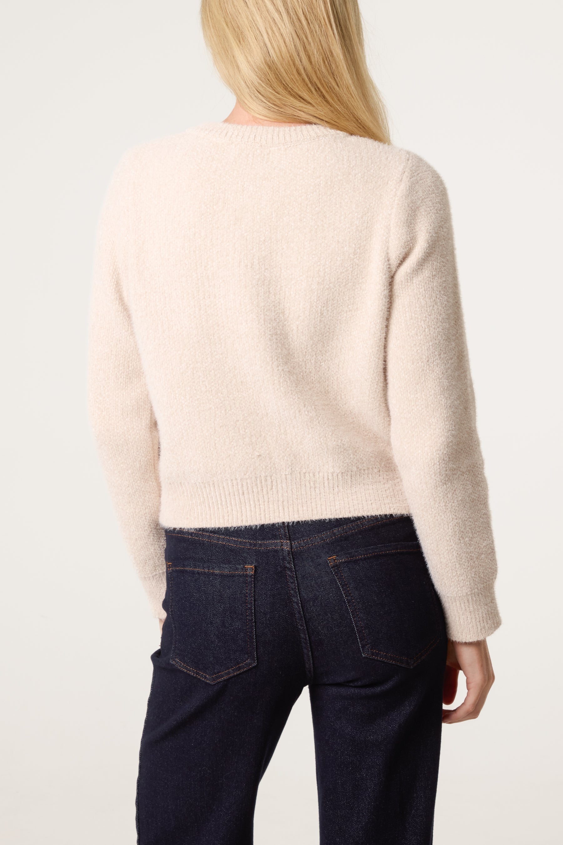 Cardigan Donna in Maglia Morbida Effetto Texture