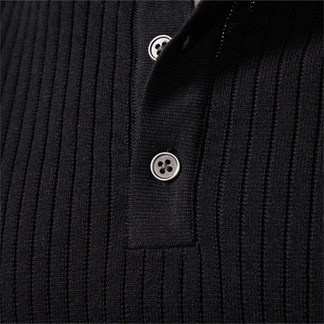 Maglione Slim Fit da Uomo – Con Collo Rotondo e Chiusura a Bottone, Adatto per Uso Casual e Quotidiano