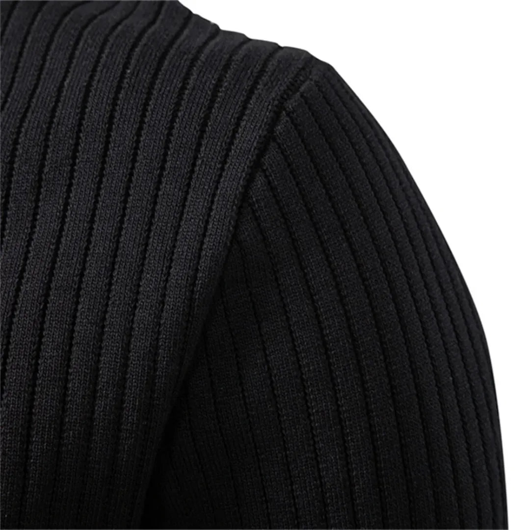 Maglione Slim Fit da Uomo – Con Collo Rotondo e Chiusura a Bottone, Adatto per Uso Casual e Quotidiano