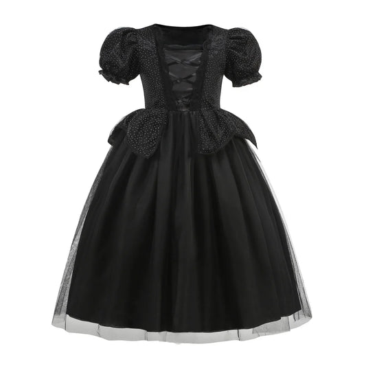 Maleficent costume dress only, black tulle ball gown