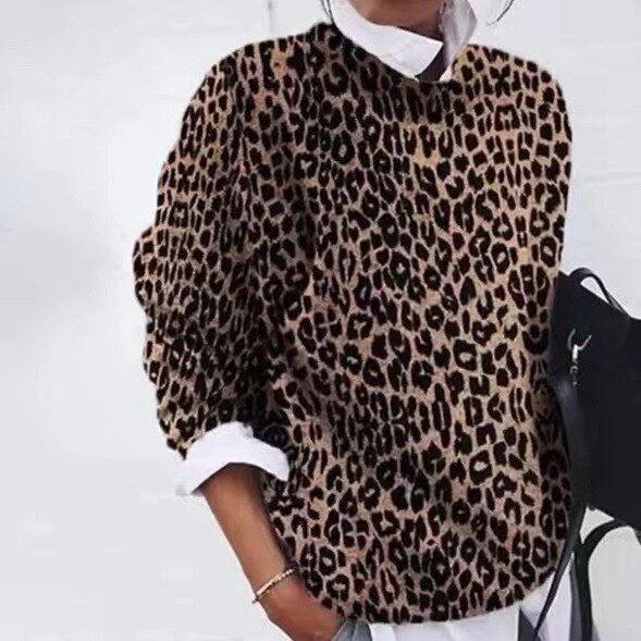 Maglione Donna Fantasia Floreale a Maglia Morbida