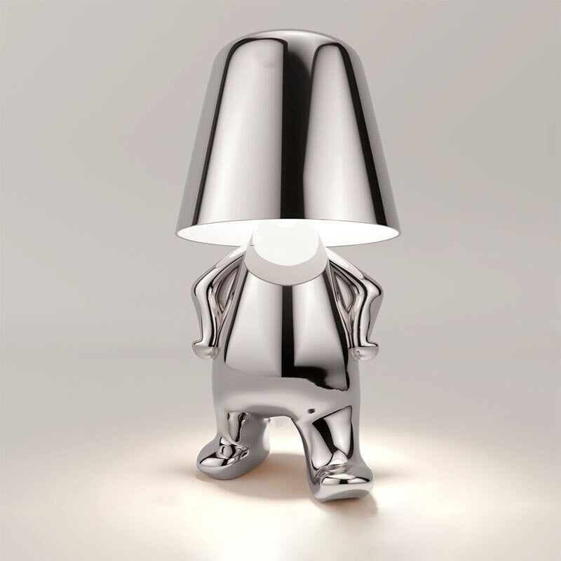 Lampada da Tavolo a Statuetta con Luce Soffusa Dimmerabile