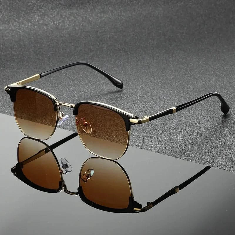 Occhiali da Sole Unisex Clubmaster Montatura Metallo