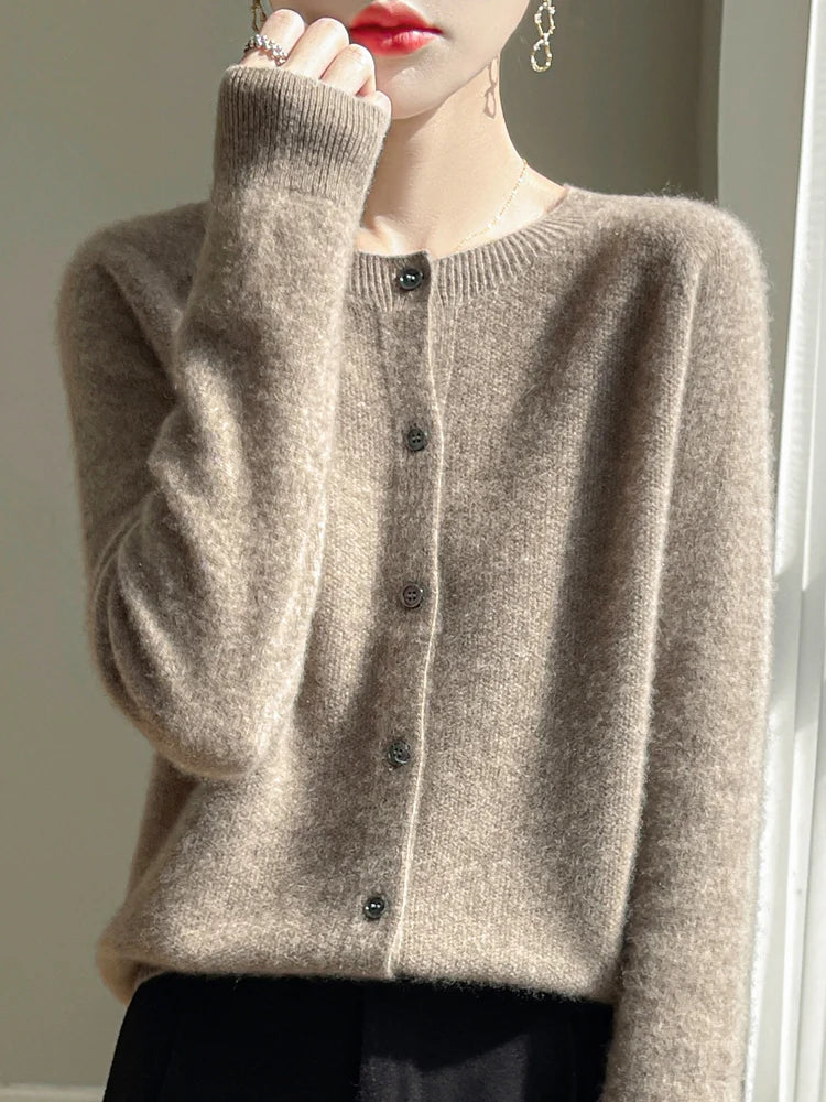 Cardigan Donna in Maglia Fine - Cotone Morbido Leggero