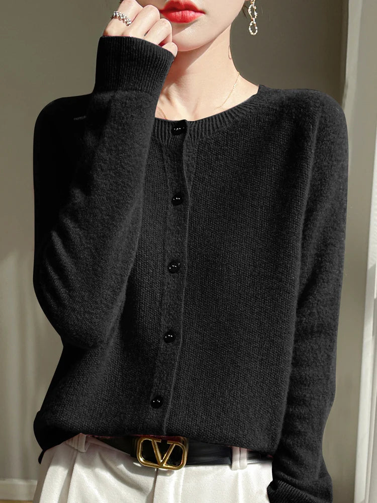Cardigan Donna in Maglia Fine - Cotone Morbido Leggero