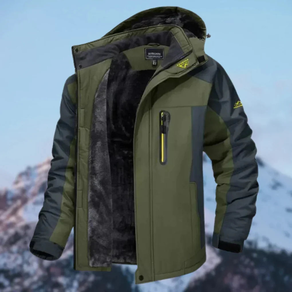 Giacca Invernale Uomo Imbottita Impermeabile con Cappuccio