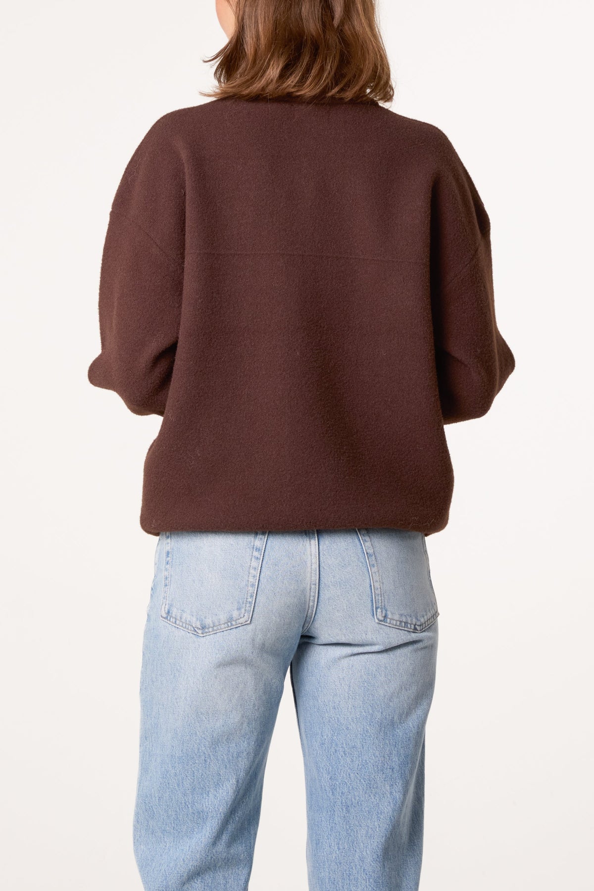 Giacca Donna in Maglia con Zip e Tasche Utility