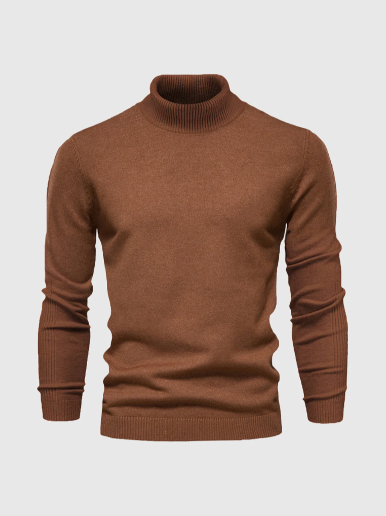 Maglione Dolcevita Uomo in Maglia Fine