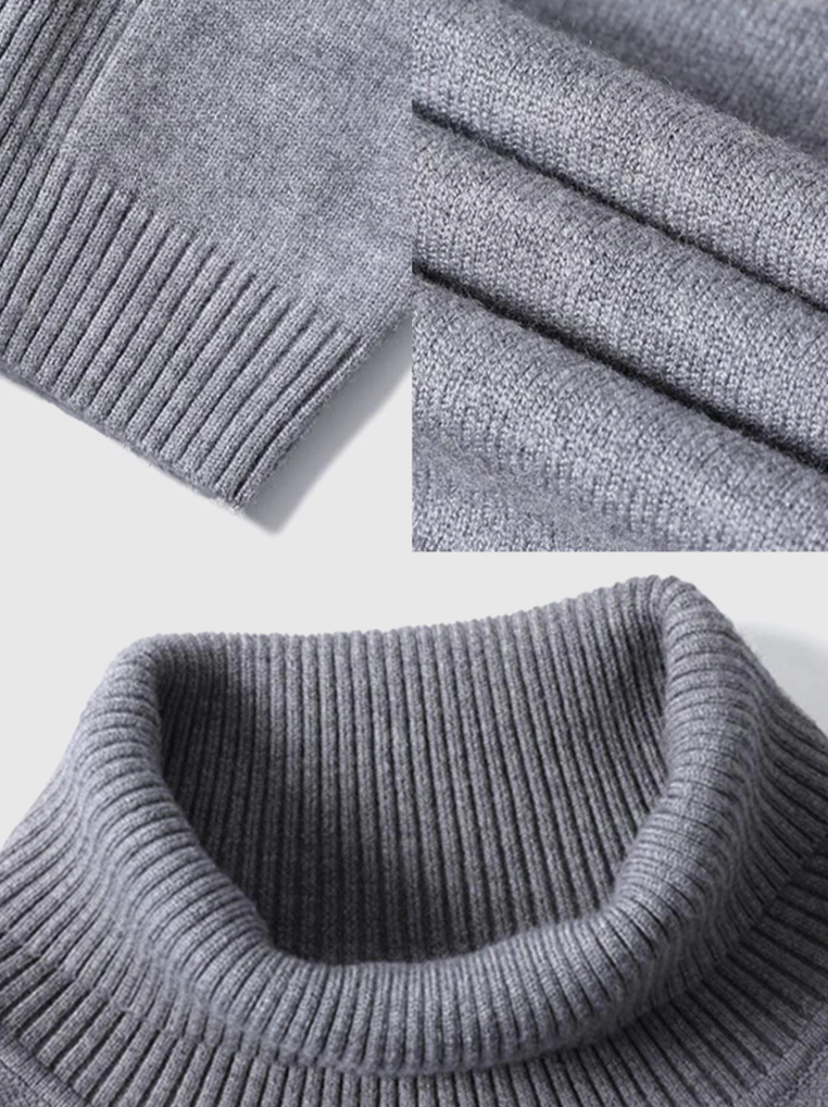 Maglione Dolcevita Uomo in Maglia Fine