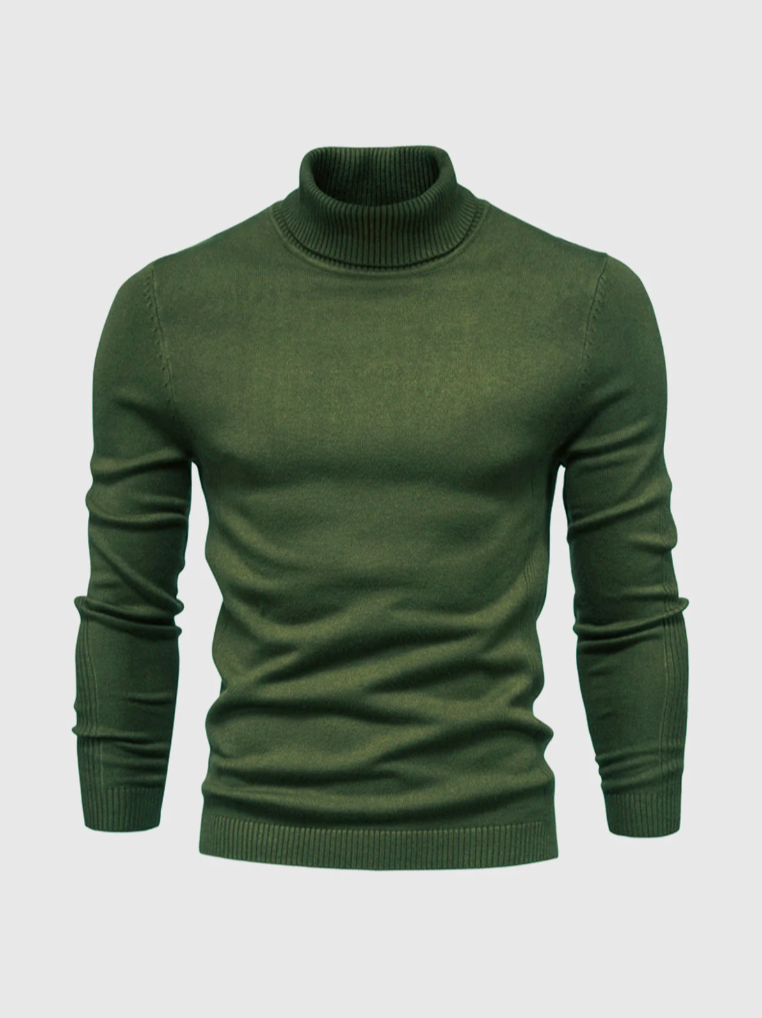 Maglione Dolcevita Uomo in Maglia Fine