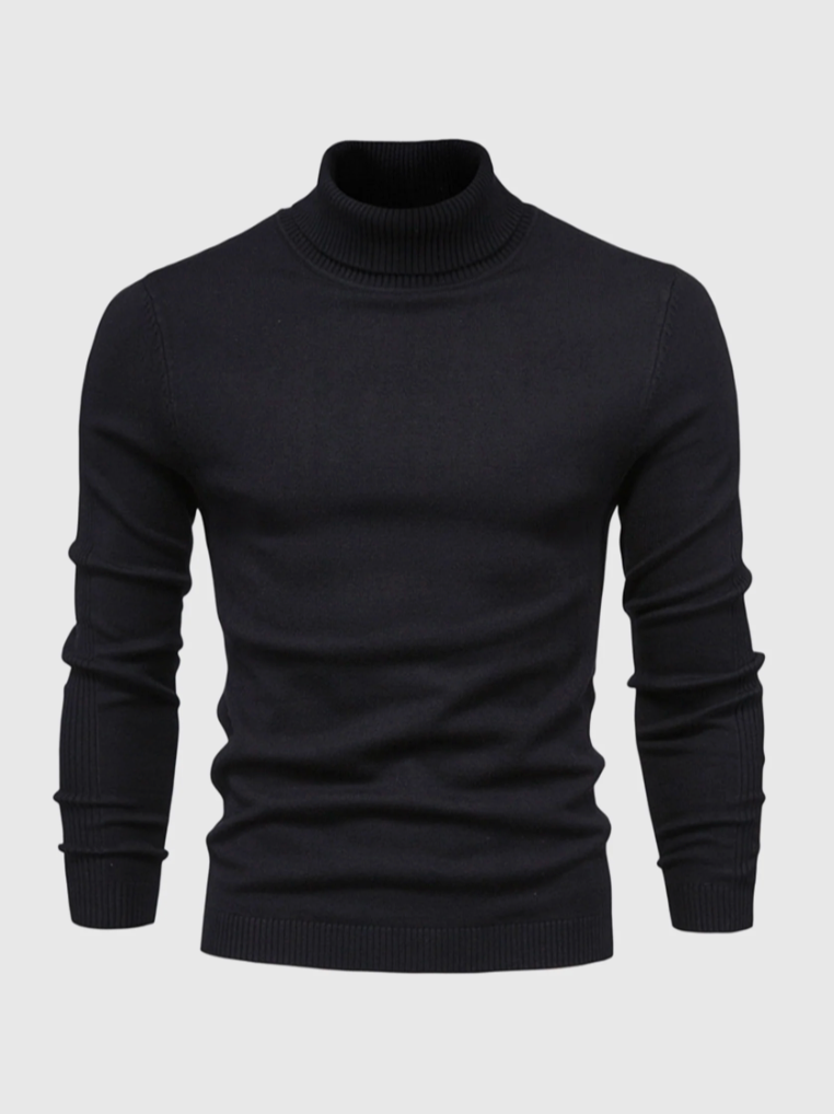 Maglione Dolcevita Uomo in Maglia Fine
